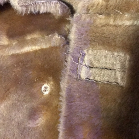 Reversible light brown fur jacket - Picture 2 of 4